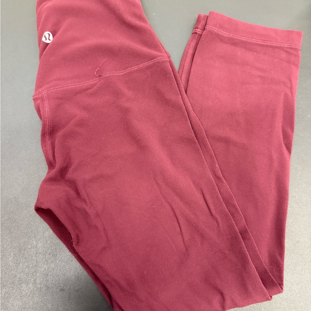 Lululemon Burgundy Leggings